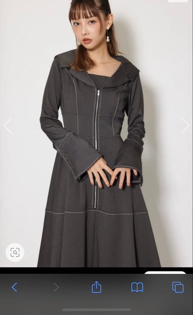 【最終値下げ】 rienda リエンダセーラーディティールフレアワンピース