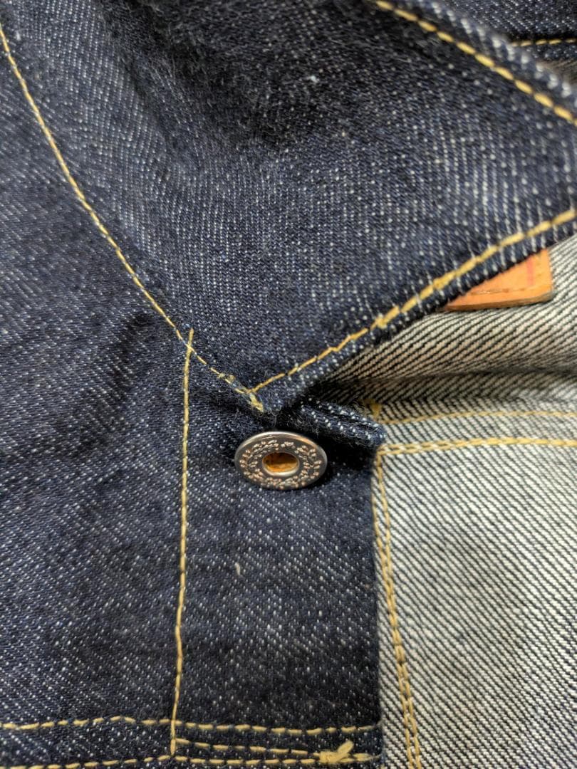 大戦モデルデニムジャケット ハンドメイド 42 Mサイズ Tバック