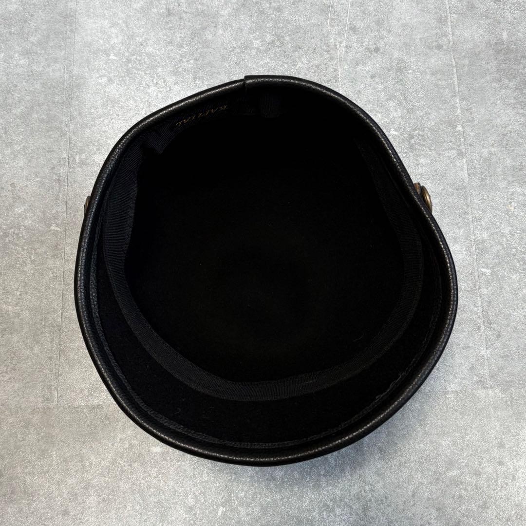 【未使用品級】KAPITAL キャピタル フェルト ジョッキー帽 ウール 黒