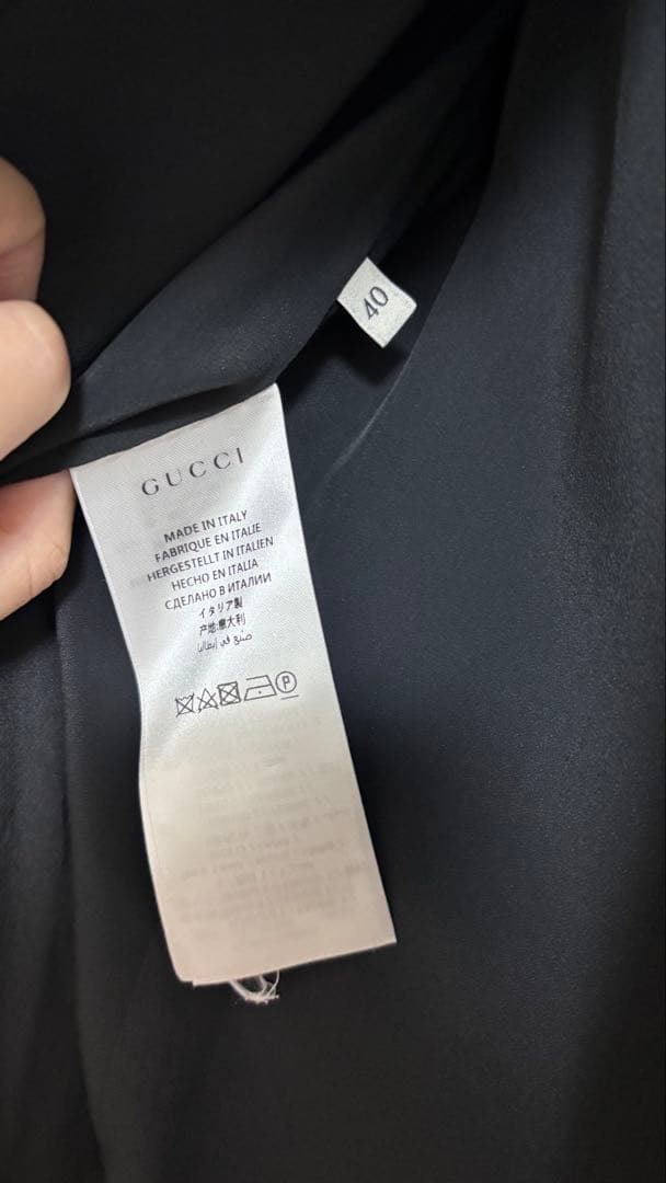 GUCCI ブラックコート サイズ40