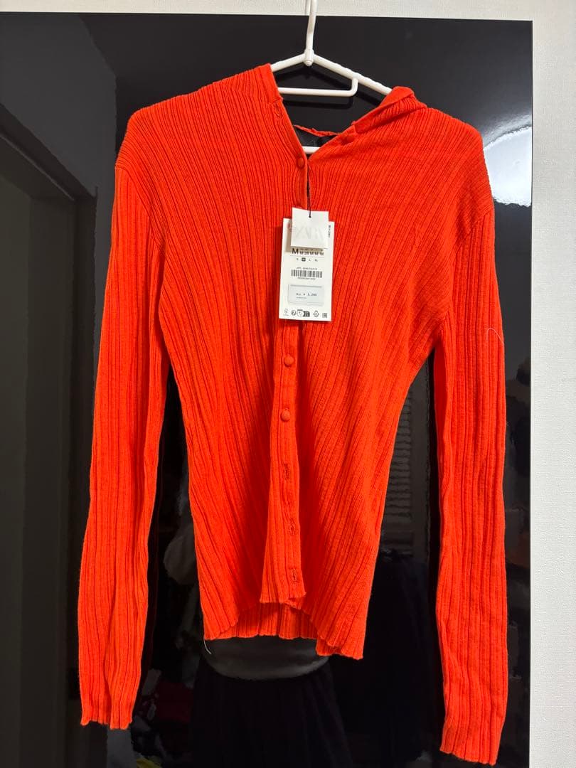 紗栄子さん着用　ZARA トレンチコート　フード付ニット　セット