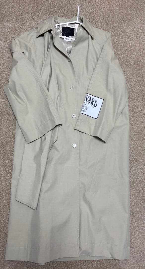 紗栄子さん着用　ZARA トレンチコート　フード付ニット　セット