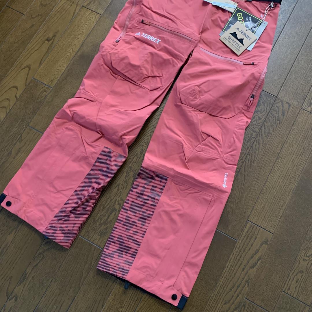 アディダス　スノー　ビブパンツ　ゴアテックス　スノーボードウェア　M　ピンク系