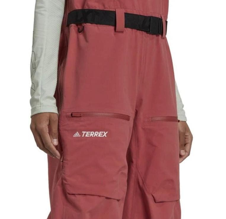 アディダス　スノー　ビブパンツ　ゴアテックス　スノーボードウェア　M　ピンク系