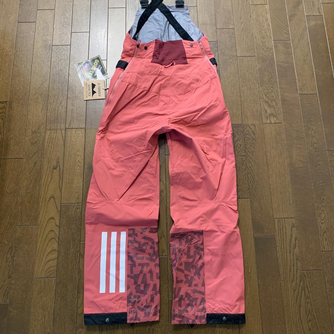 アディダス　スノー　ビブパンツ　ゴアテックス　スノーボードウェア　M　ピンク系