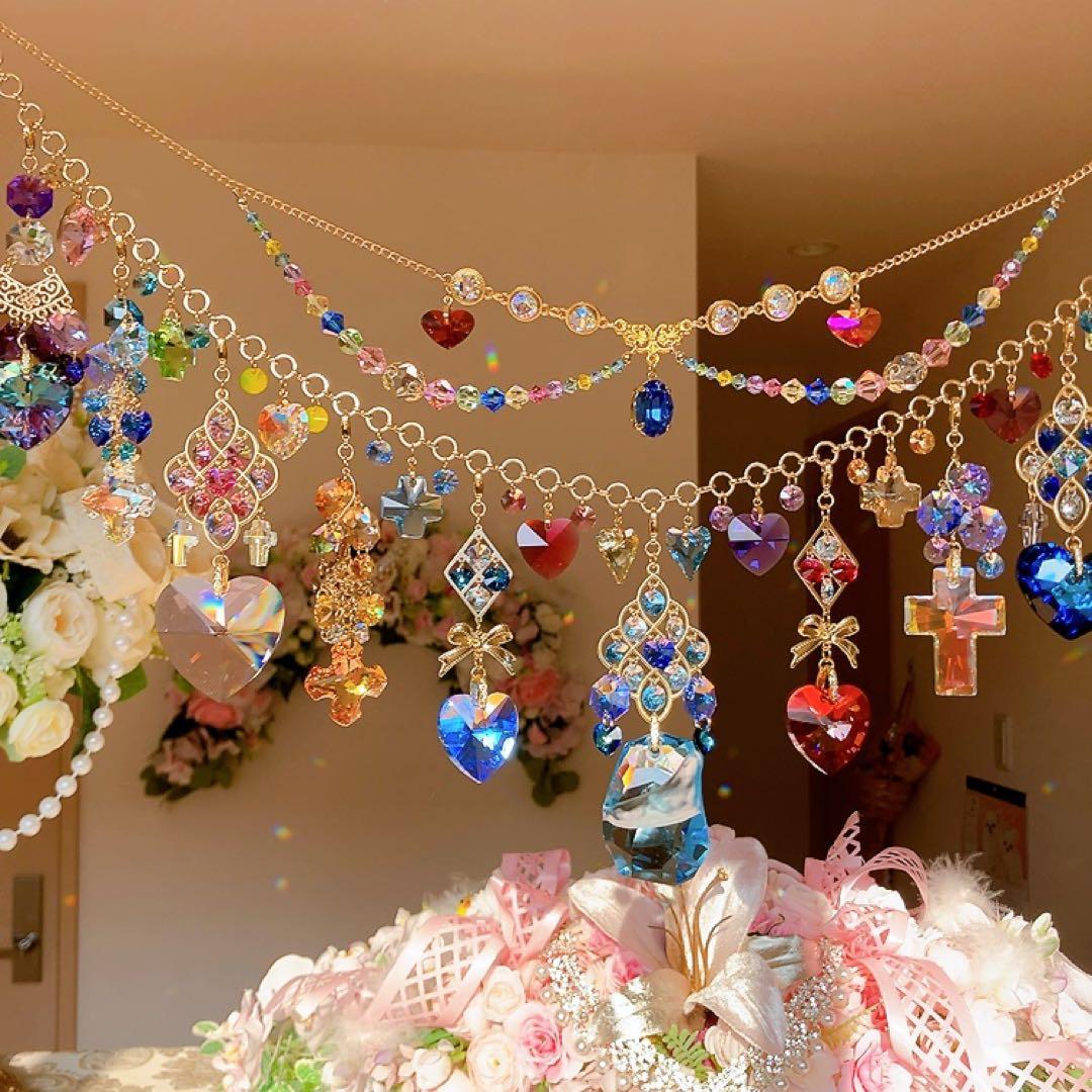 さーちん様♡*.スワロフスキー♡ガーランド.。.:*☆♡*.+サンキャッチャー