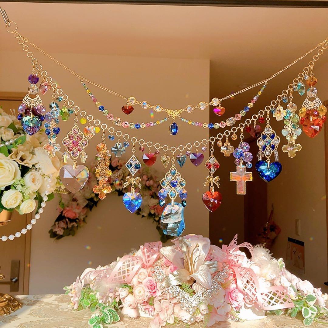 さーちん様♡*.スワロフスキー♡ガーランド.。.:*☆♡*.+サンキャッチャー