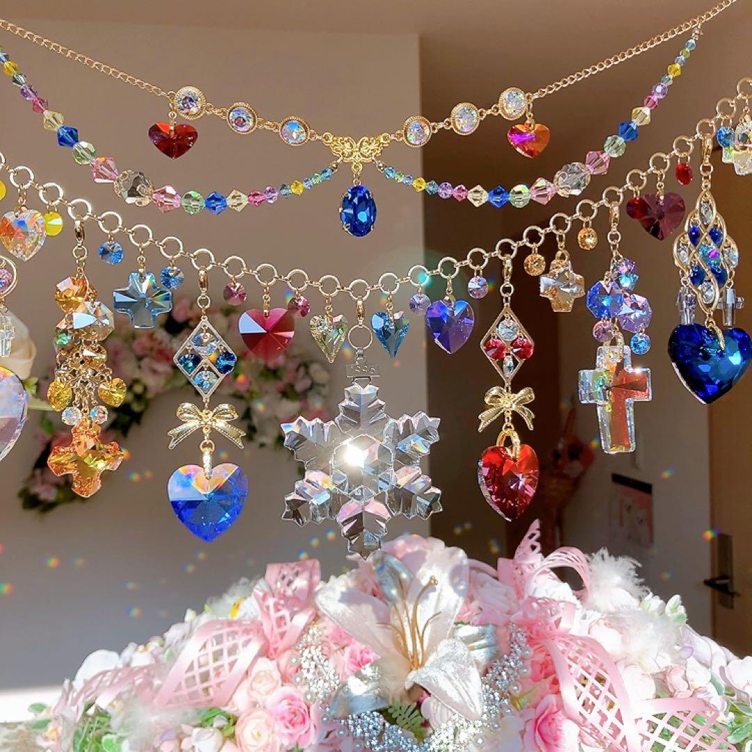 さーちん様♡*.スワロフスキー♡ガーランド.。.:*☆♡*.+サンキャッチャー