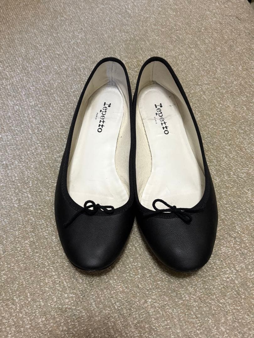 Repetto ブラック バレエシューズ　サイズ40