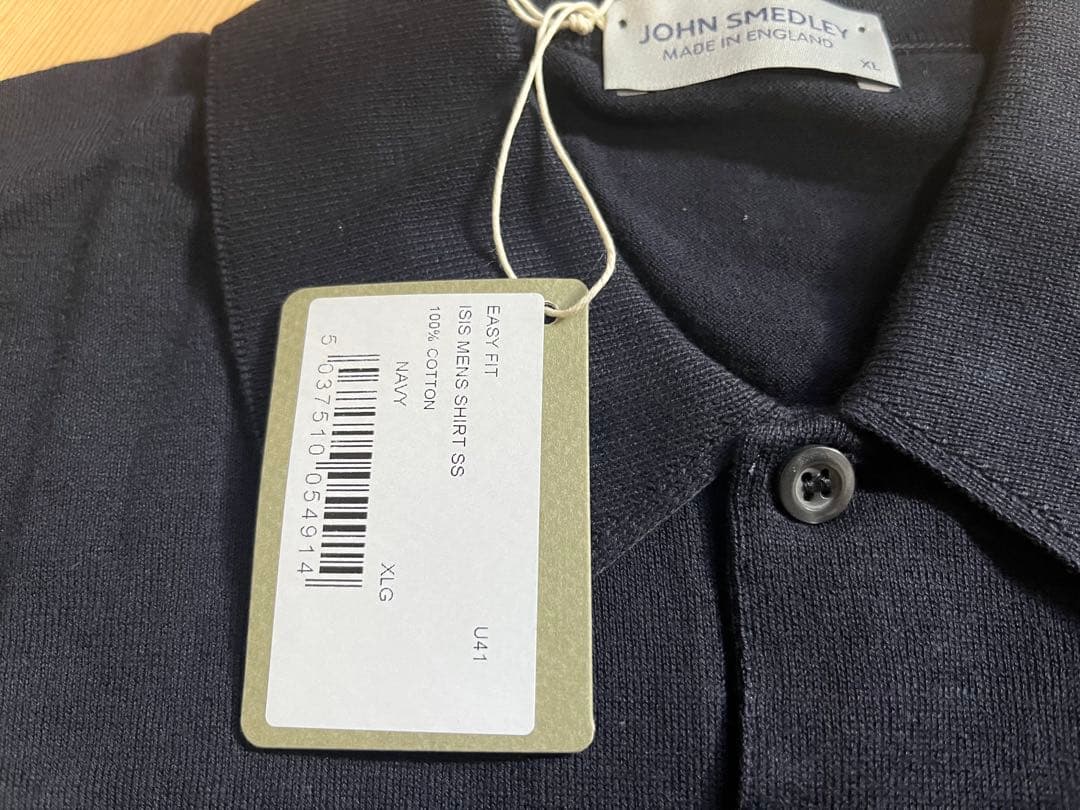 未使用 ジョンスメドレー ISIS ポロシャツ XL シーアイランドコットン