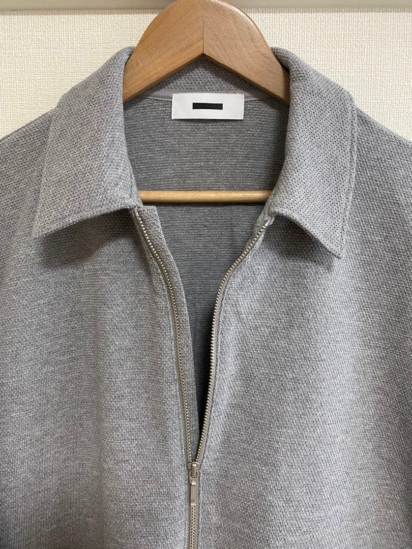 REVERBERATE HALF ZIPP PIQUE　グレー　2