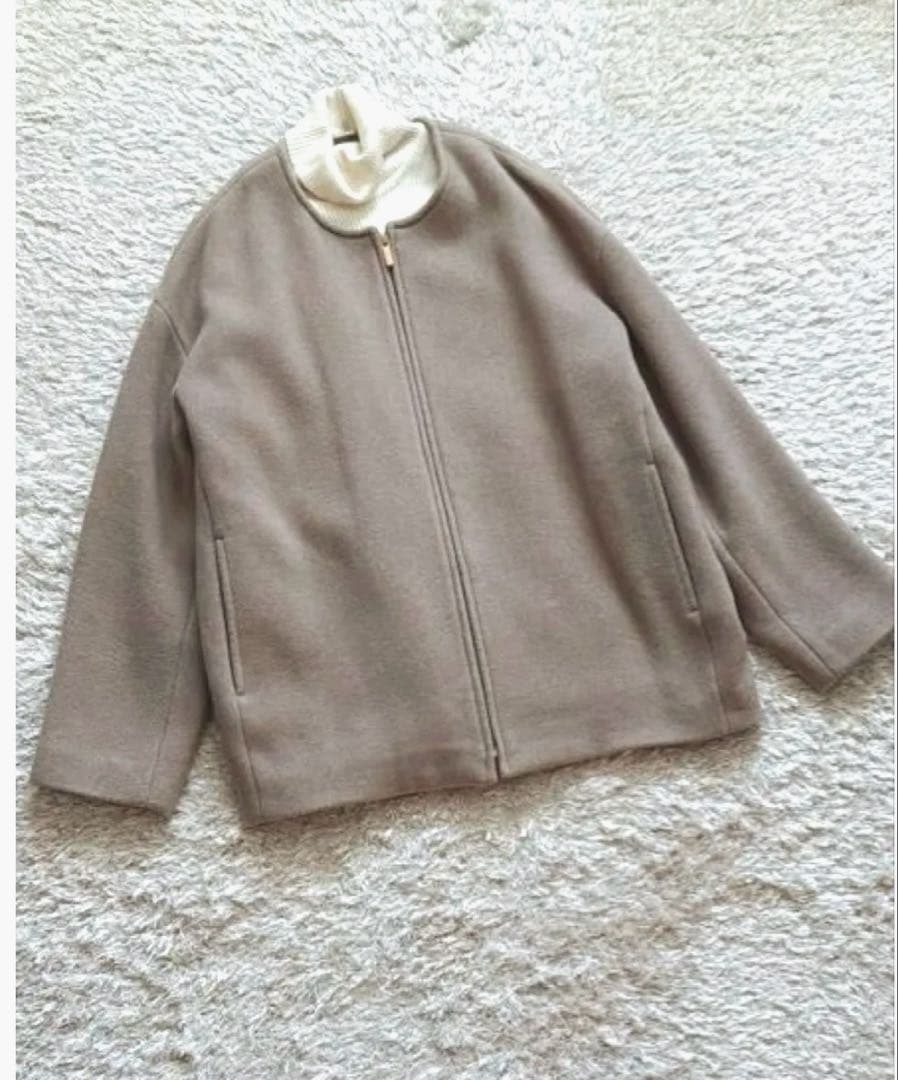 最終SALE【Noble】 MTR カラーレスジップショートコート 38