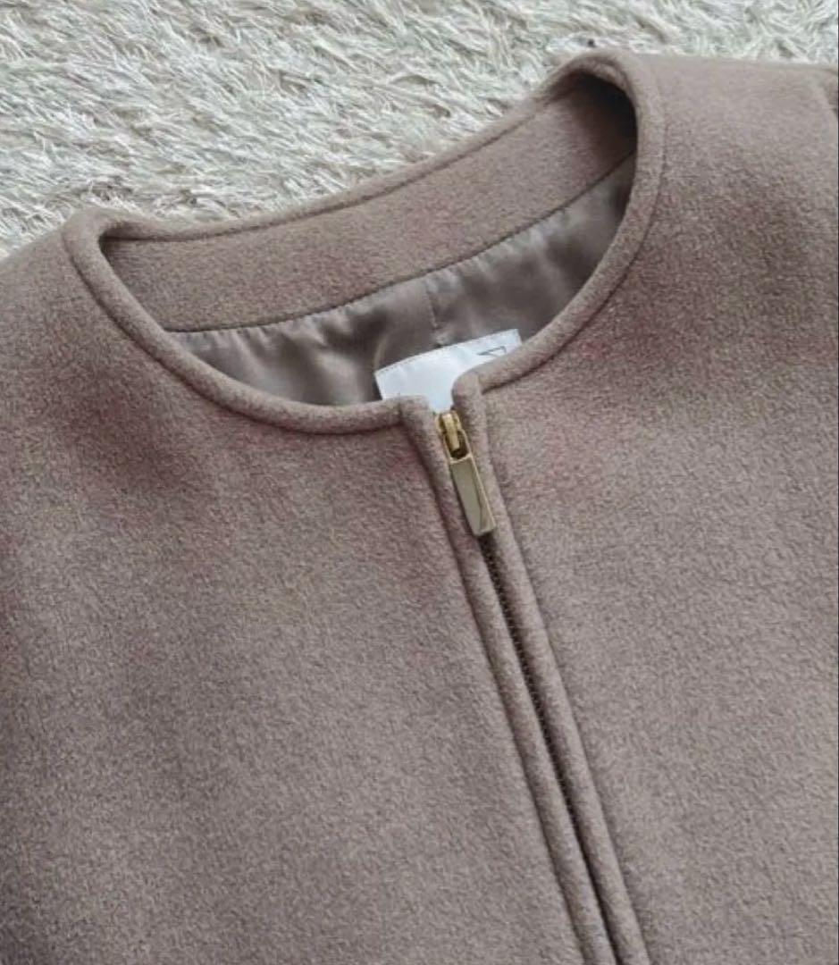 最終SALE【Noble】 MTR カラーレスジップショートコート 38