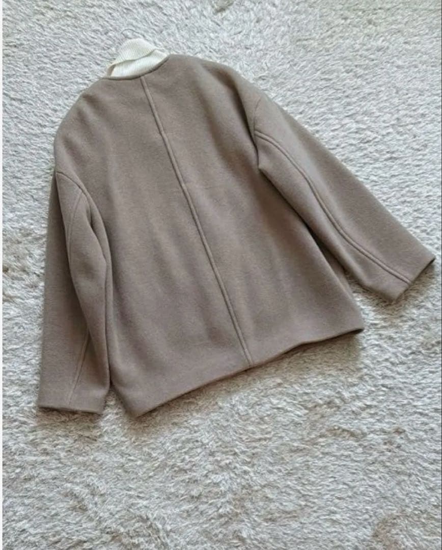 最終SALE【Noble】 MTR カラーレスジップショートコート 38