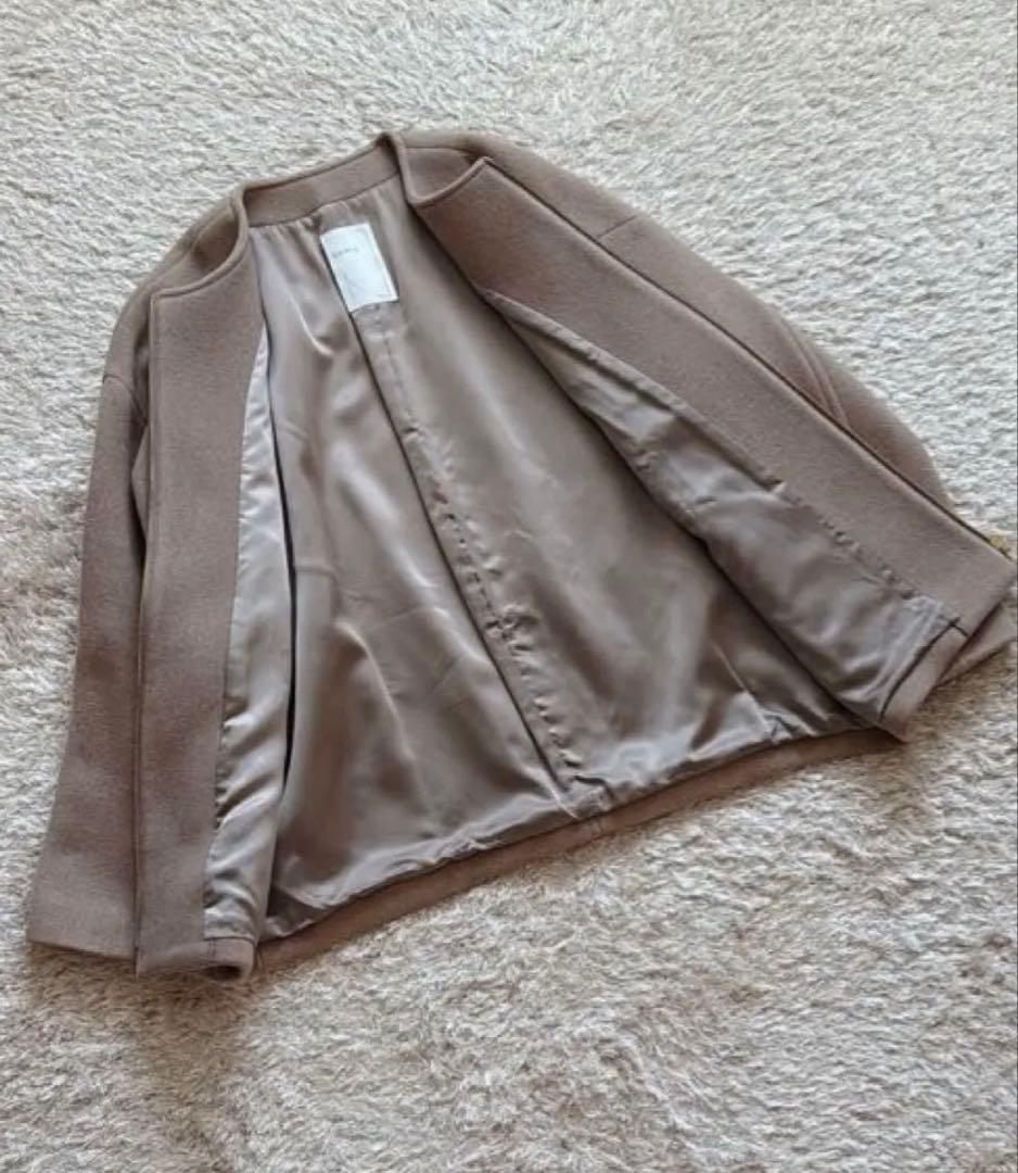 最終SALE【Noble】 MTR カラーレスジップショートコート 38