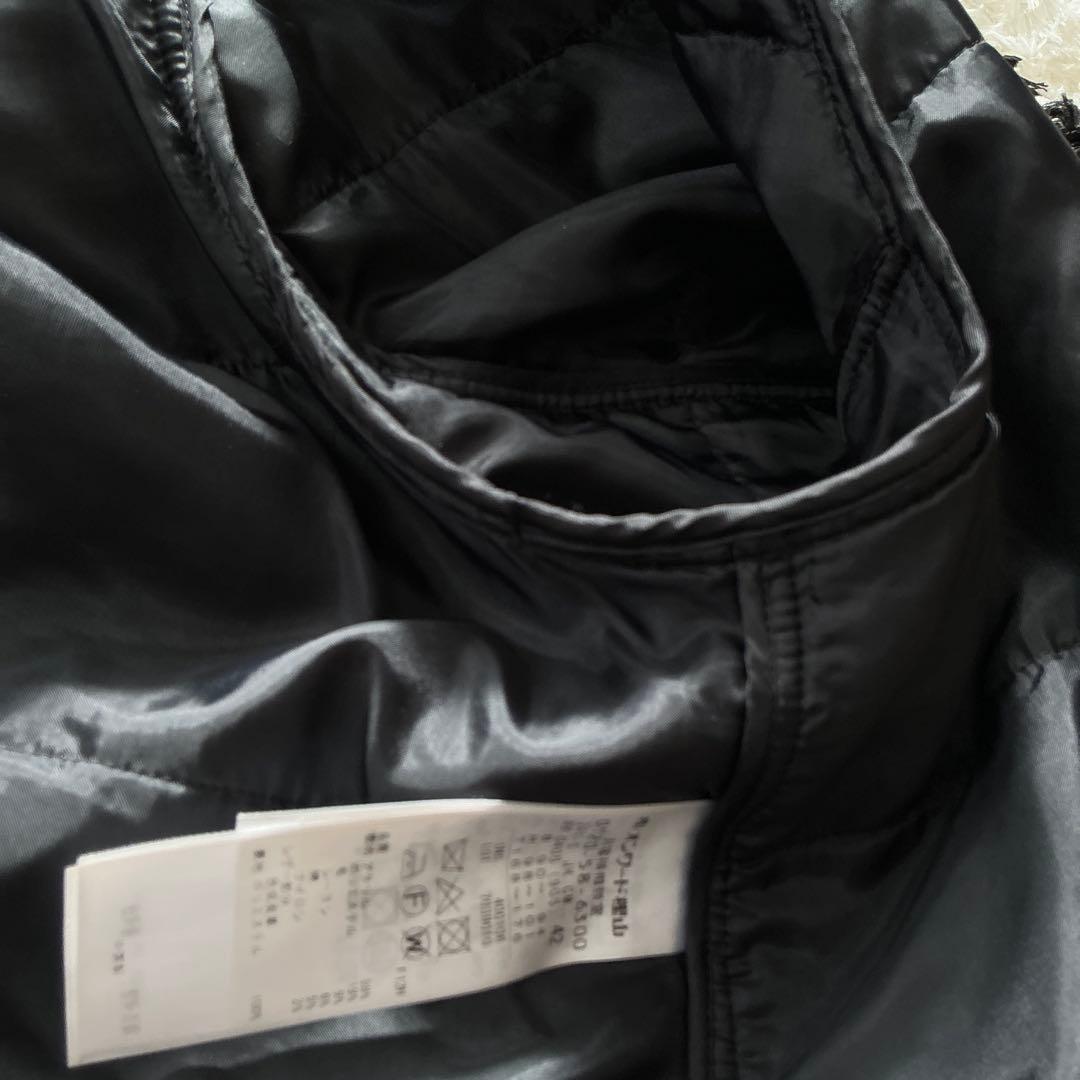 大きいサイズ☆ICB アイシービー☆ライトツイードノーカラージャケット ウール混