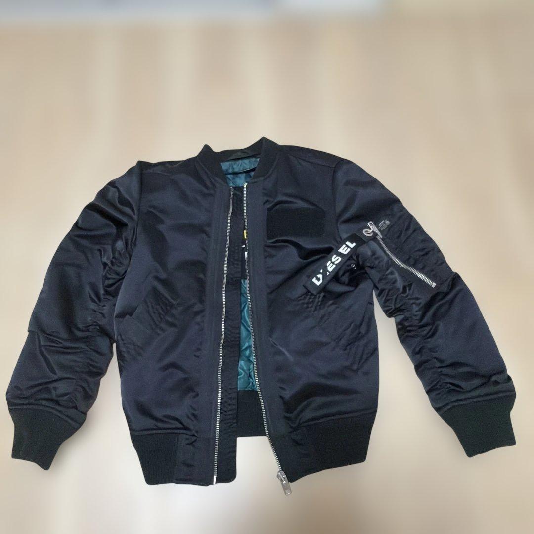 DIESEL ブラック MA-1 ジャケット