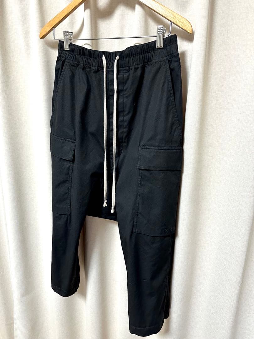 パンツ Rick Owens drawstring cropped cargo TE