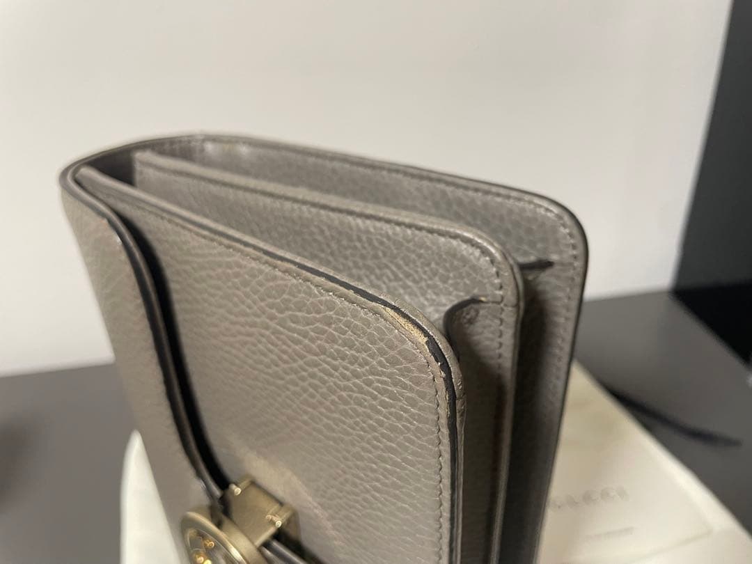 ル*フ様 【最終値下価格】【美品✨】GUCCI グレー ショルダーバッグ