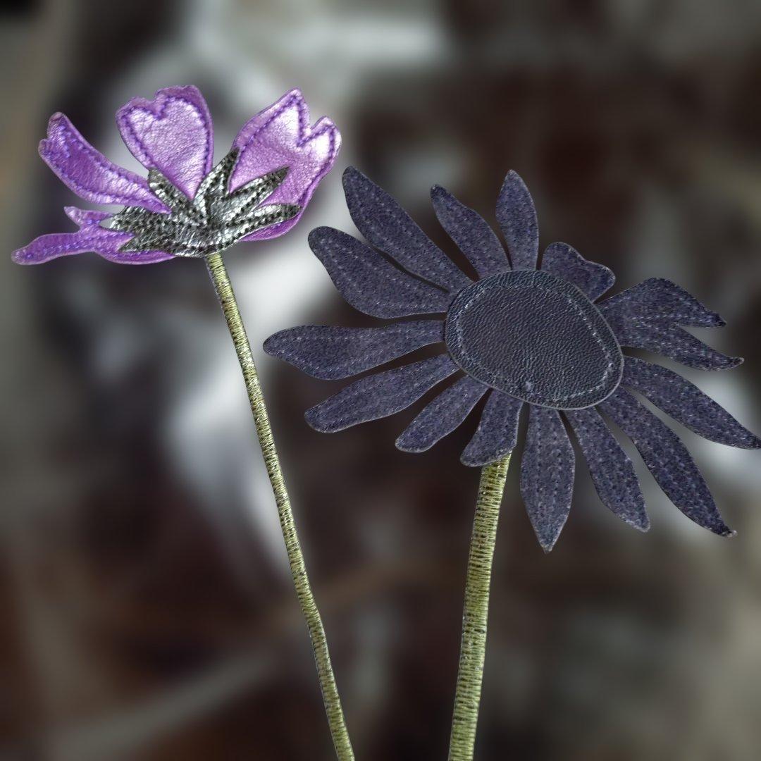 Susannah Hunter・スザンナハンター 花柄レザートートバッグ