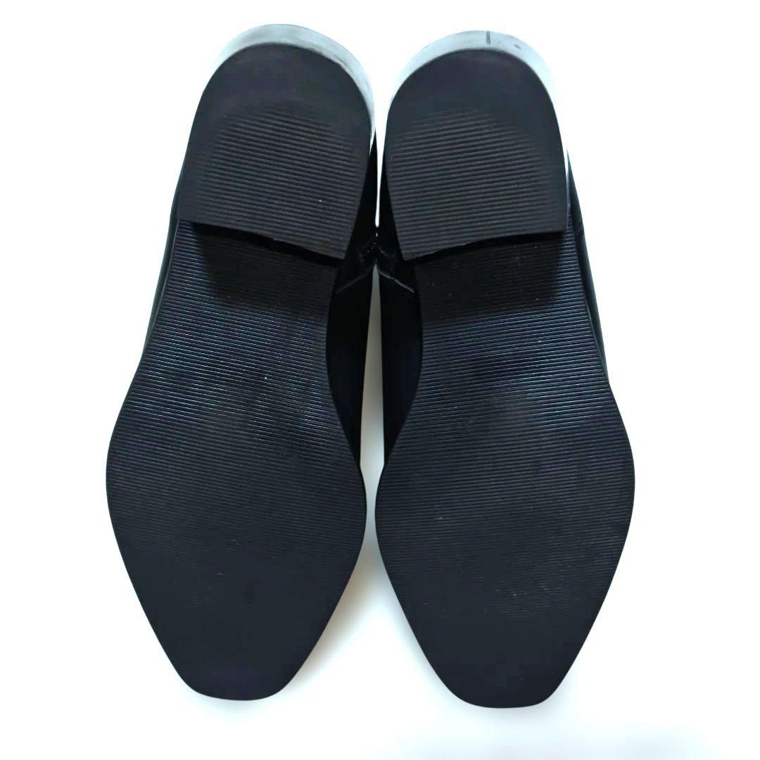 Lui's サイドジップ ヒールブーツ 41 ブラック