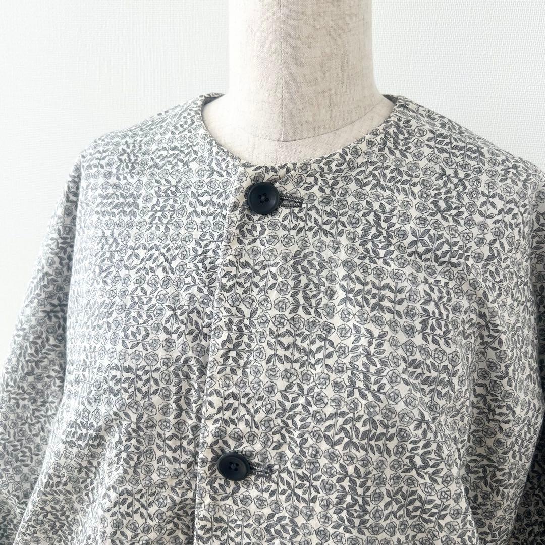 ミナペルホネン　tambourine タンバリン　リバーシブルコート　刺繍