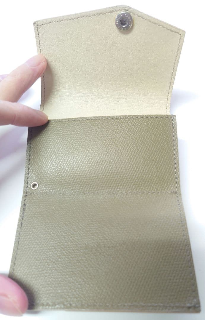 ✨ほぼ未使用✨abrAsus アブラサス 小さい財布 アイボリー モスグリーン