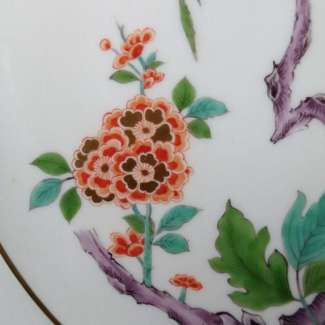 ✤マイセン(Meissen)シノワズリ額装陶板画✤『鳥と花』