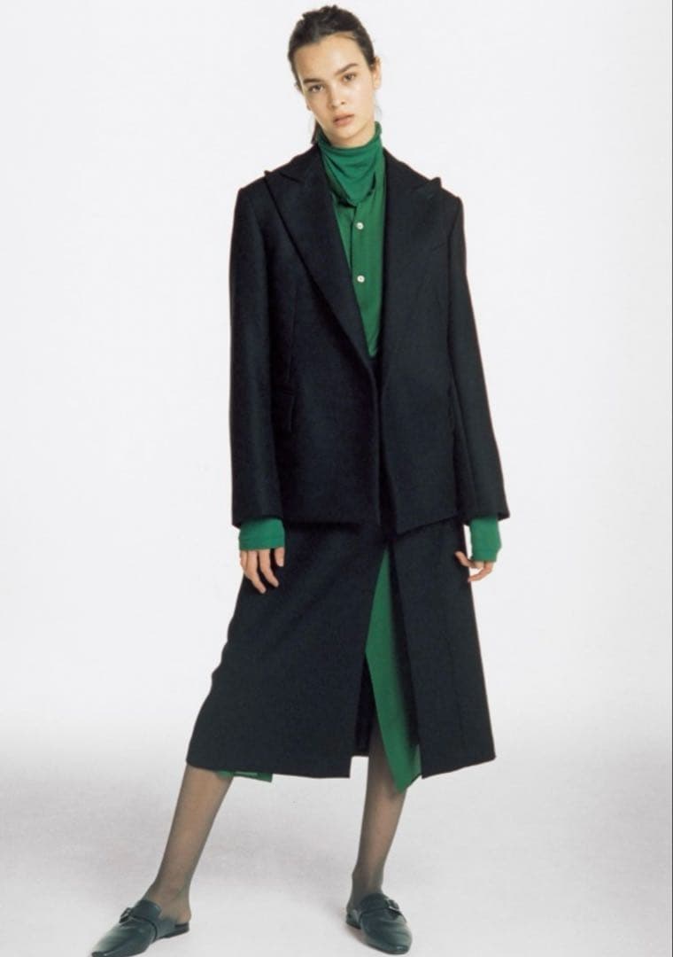 ジャケット・アウター AURALEE LIGHT MELTON DOUBLE-BREASTED JA