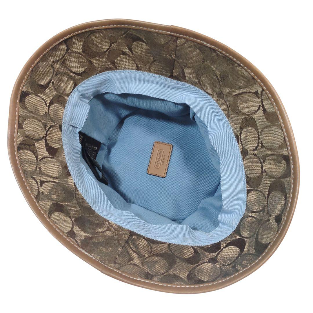 【極美品】COACH パッチワーク バケットハット シグネチャー　マルチカラー