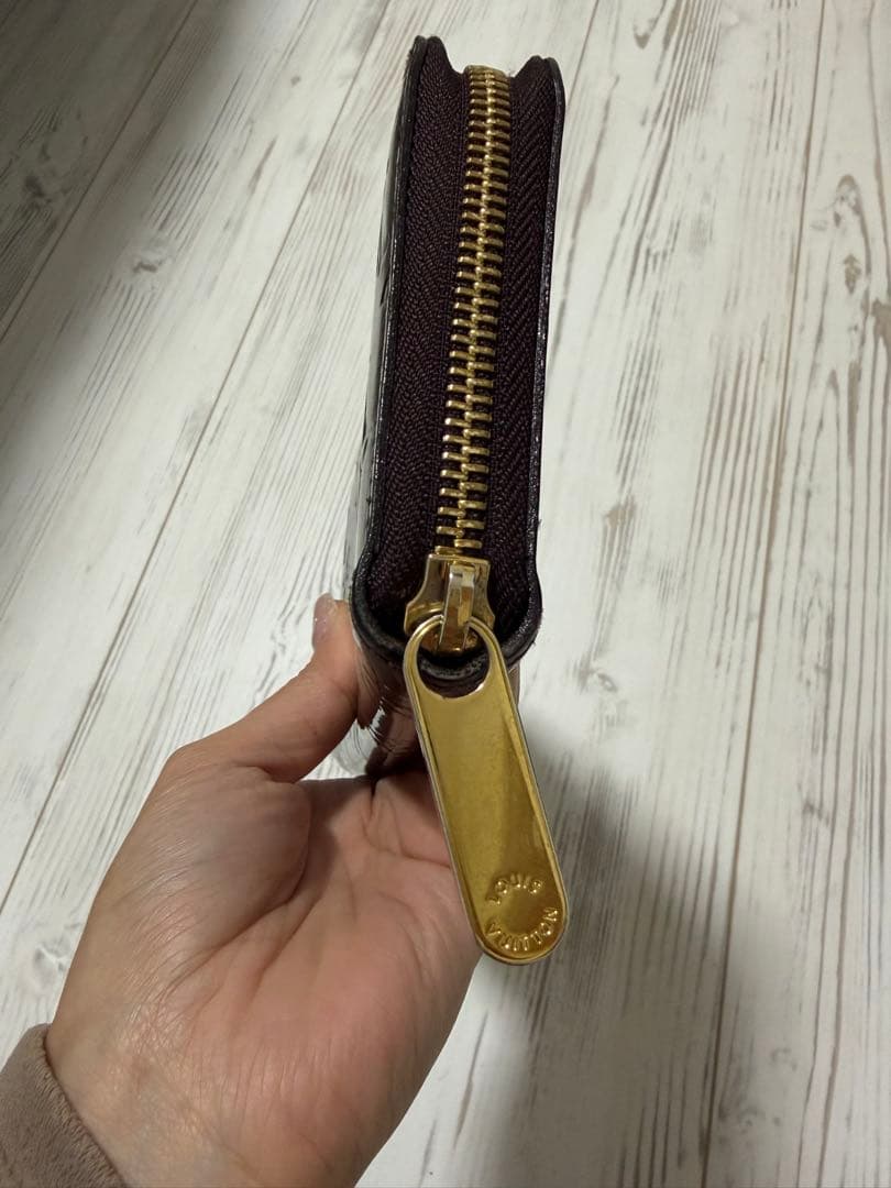 Louis Vuitton ヴェルニ長財布　ダークブラウン