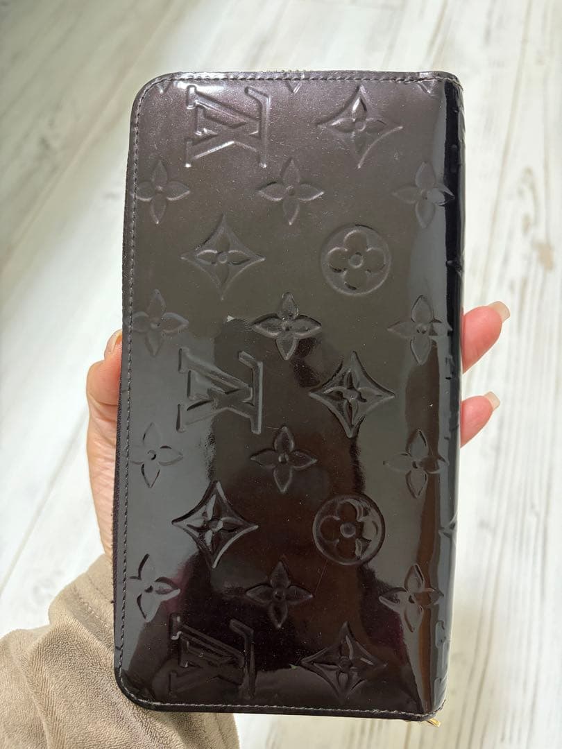 Louis Vuitton ヴェルニ長財布　ダークブラウン