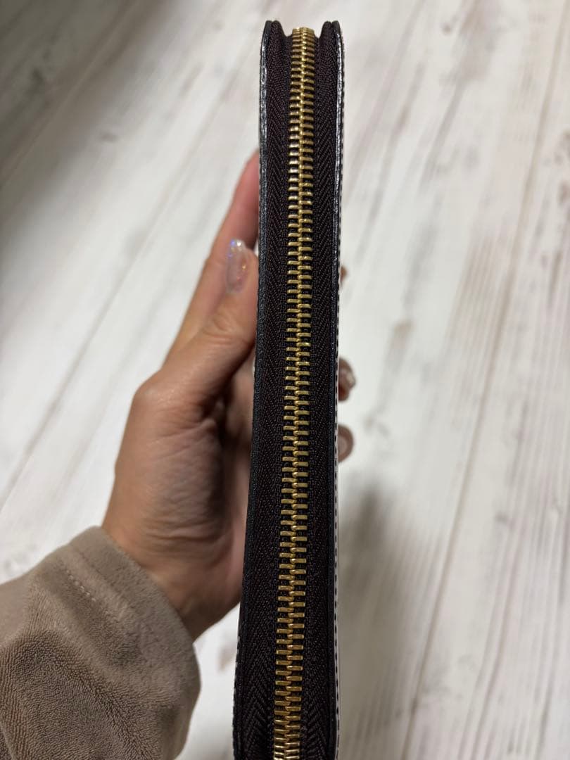 Louis Vuitton ヴェルニ長財布　ダークブラウン