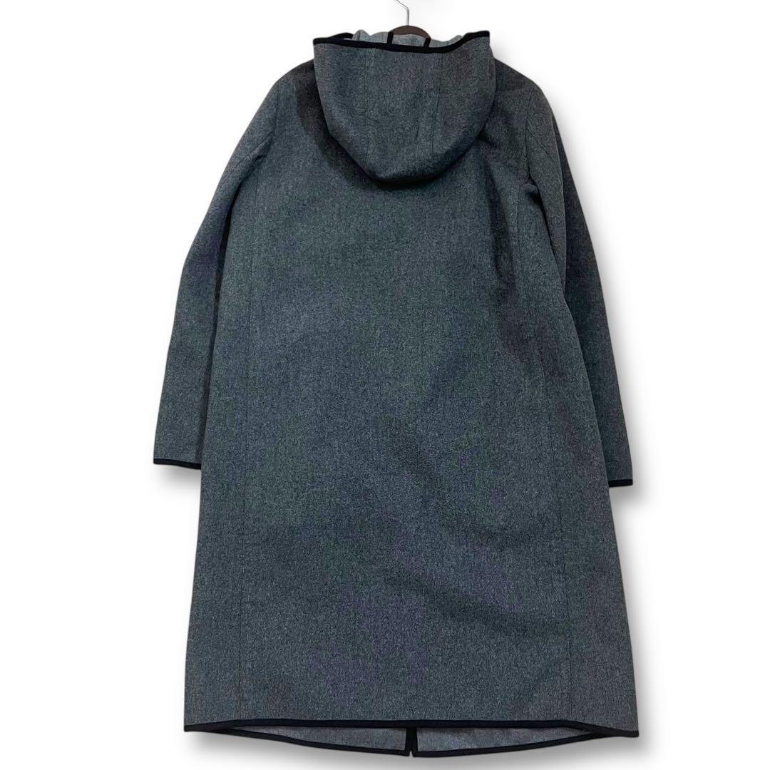 美品　現行　白タグ　マッキントッシュ　ダブルフェイス　ウール　フードロングコート