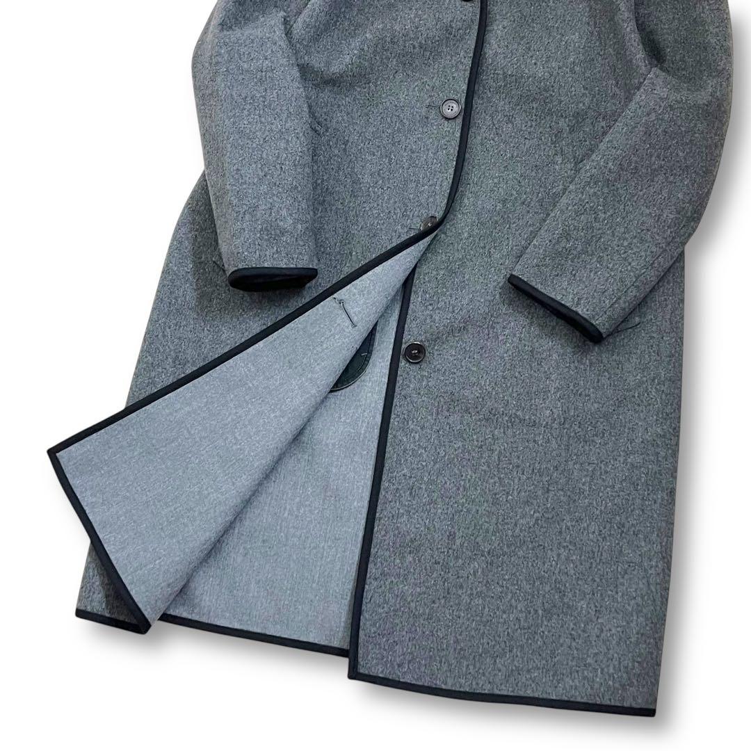 美品　現行　白タグ　マッキントッシュ　ダブルフェイス　ウール　フードロングコート