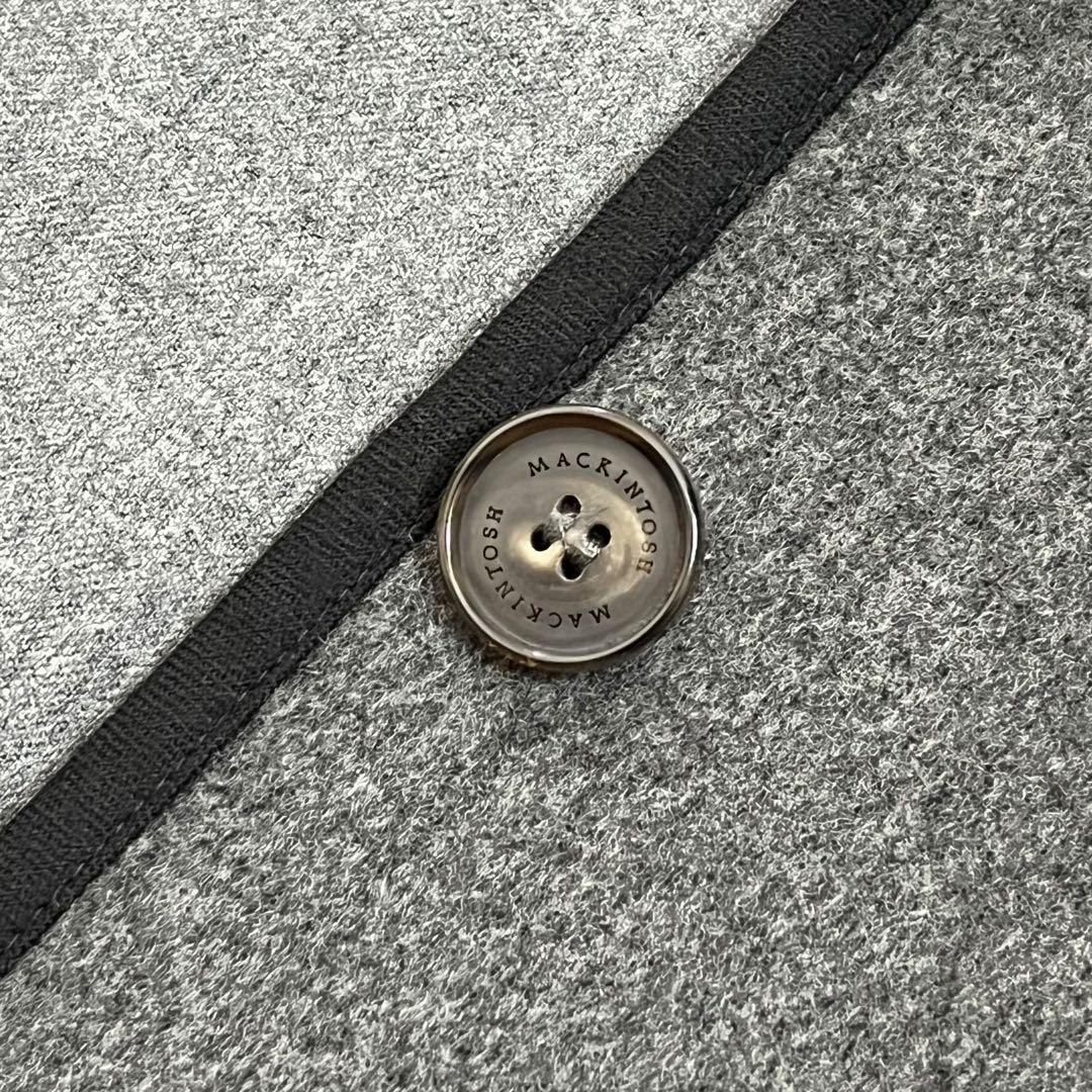 美品　現行　白タグ　マッキントッシュ　ダブルフェイス　ウール　フードロングコート