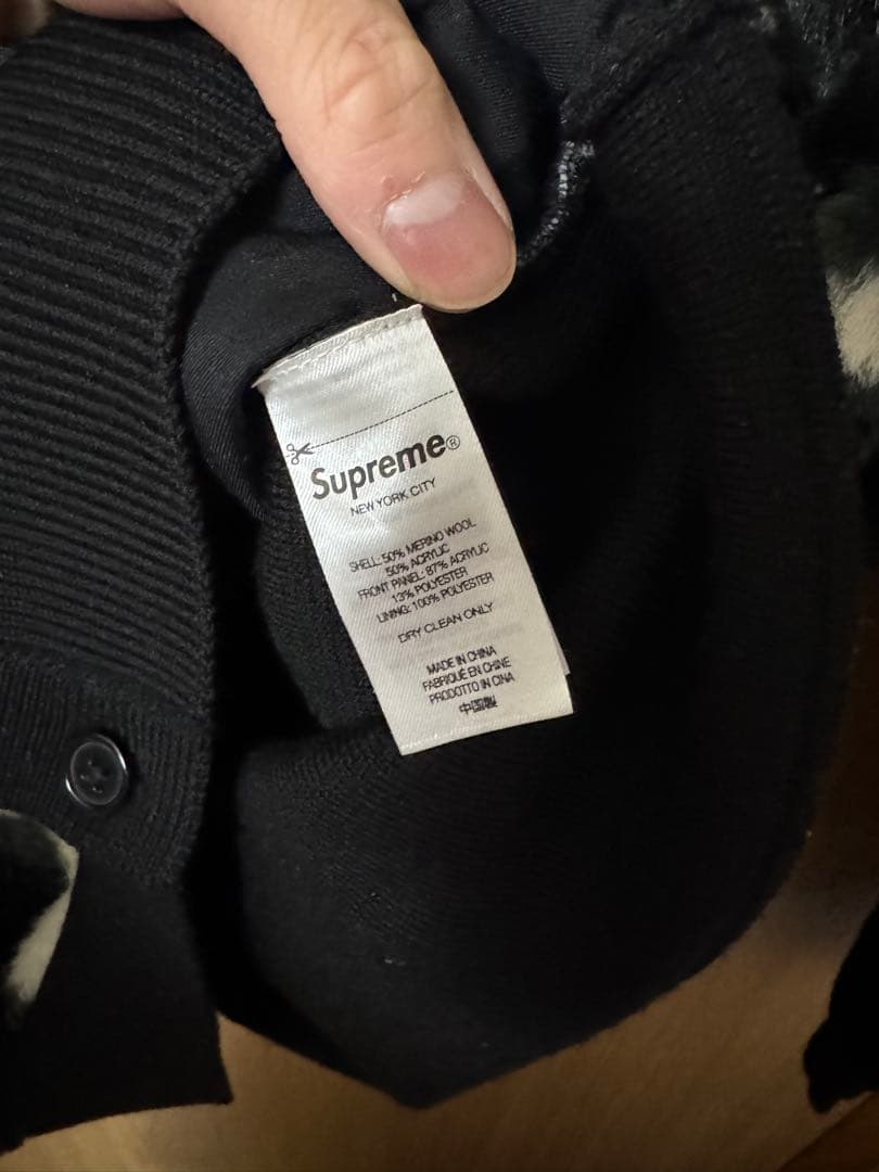トップス supreme cow print cardigan M Black