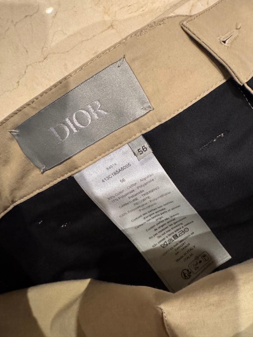 DIOR カーキ スラックス　56サイズ