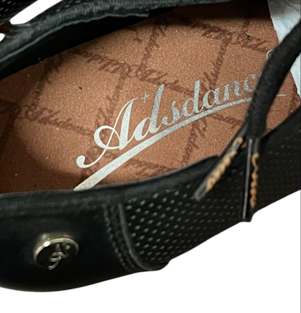 ADS 社交ダンスシューズ ブラック スタンダード 黒 23cm