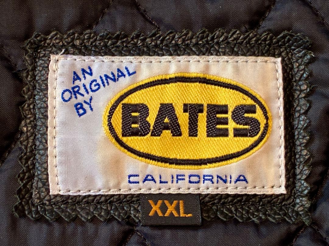 BATES レザージャケット 本革 ライディングジャケット ライダース XXL