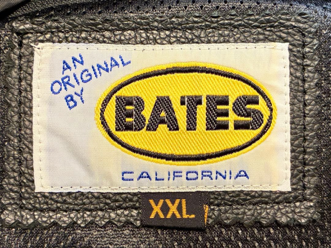 BATES レザージャケット 本革 ライディングジャケット ライダース XXL