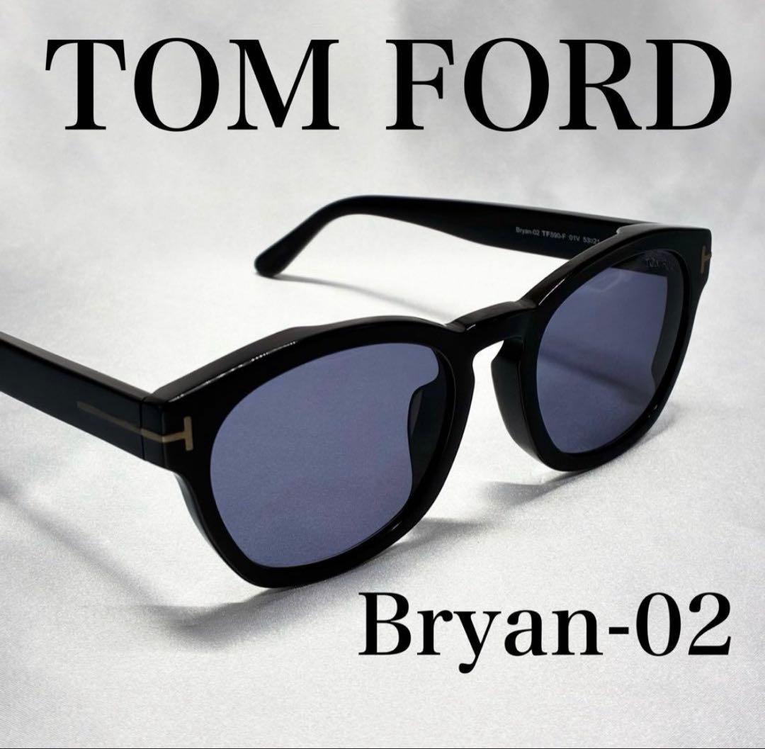 Bryan-02 TF590-F 01V トムフォード サングラス 黒 ブラック