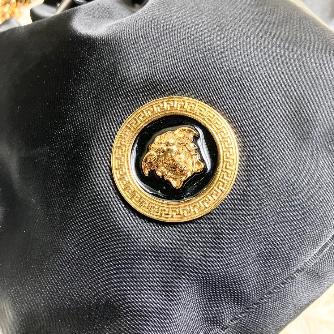 【極美品】 VERSACE ＊巾着 2wayゴールドチェーン メデューサ
