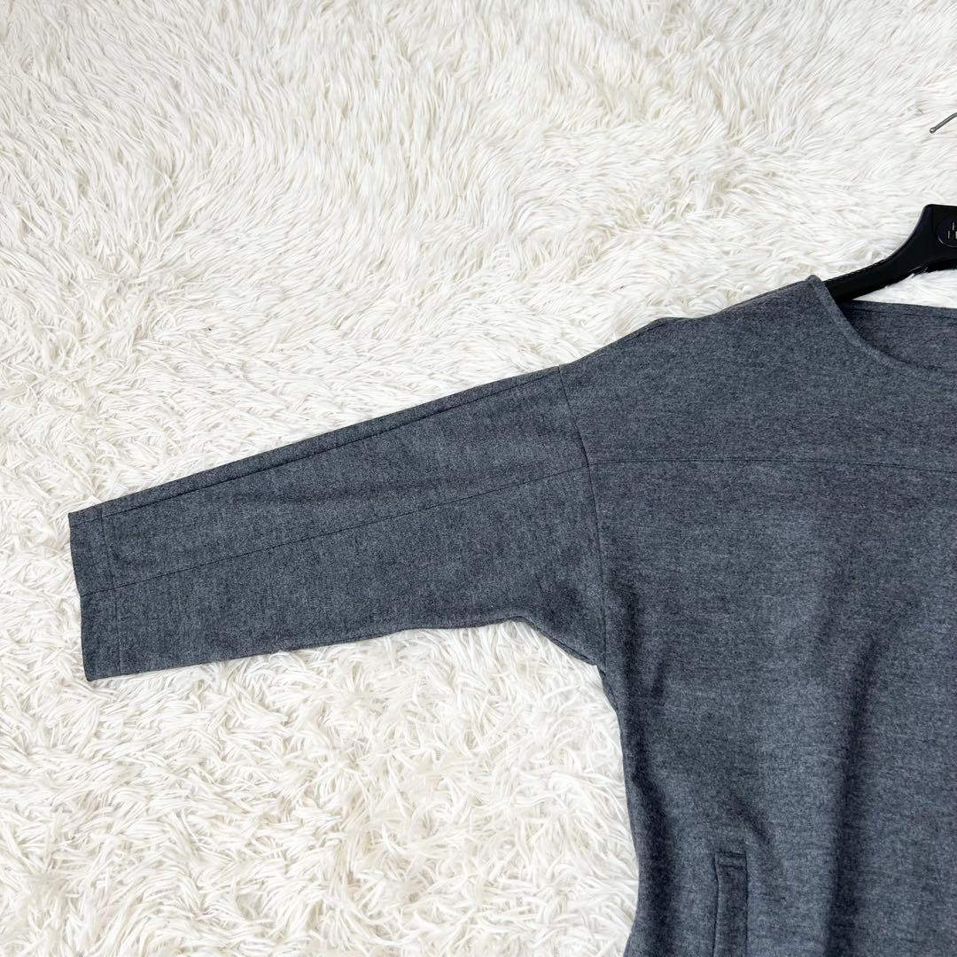 Leilian レリアンホワイトレーベル ドルマンウールワンピース