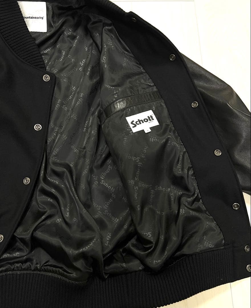 whitemountaineering×schott別注ヴァーシティジャケット