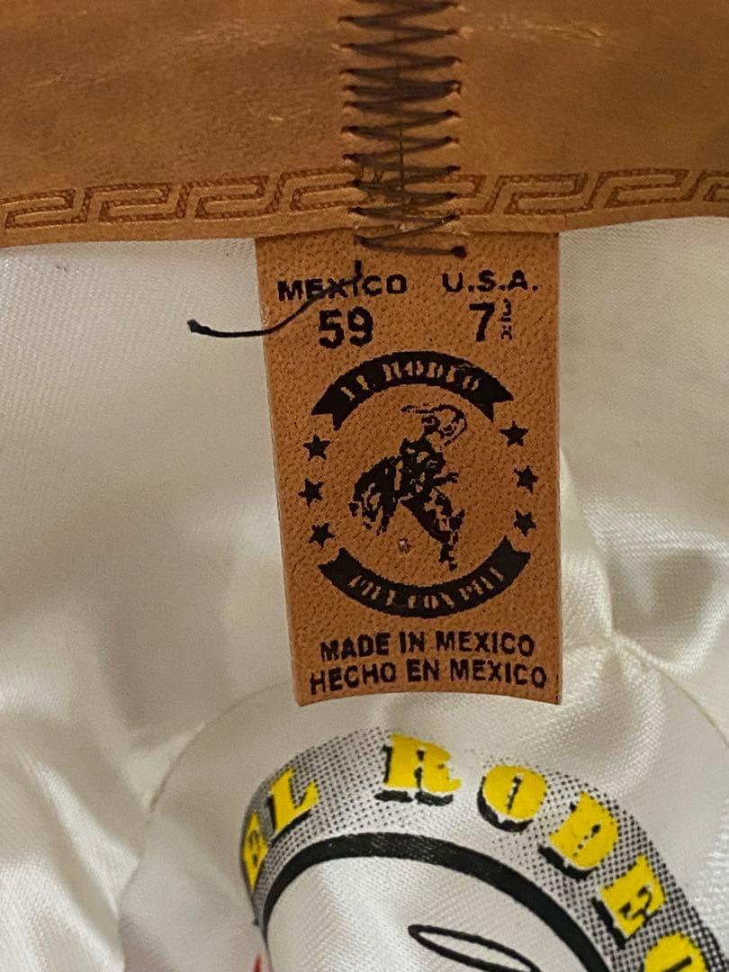 EL RODEO カウボーイハットアンティーク レザーハット メキシコ製