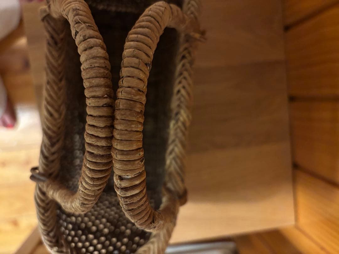 和島常男さん　あけびかご