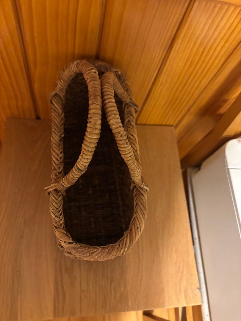 和島常男さん　あけびかご