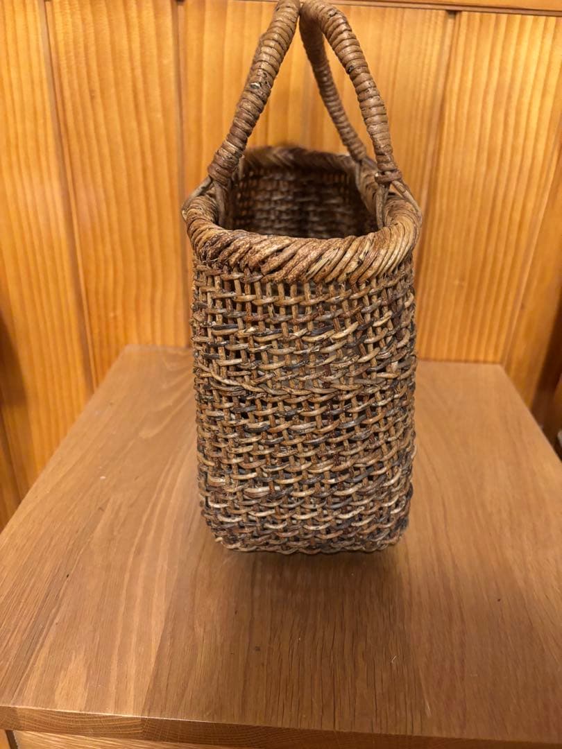 和島常男さん　あけびかご