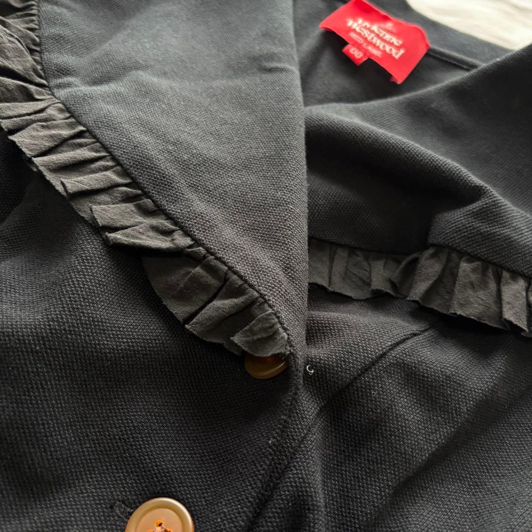 【極美品　希少】ヴィヴィアンウエストウッド　ラブフリルポロ　オーブ刺繍　半袖